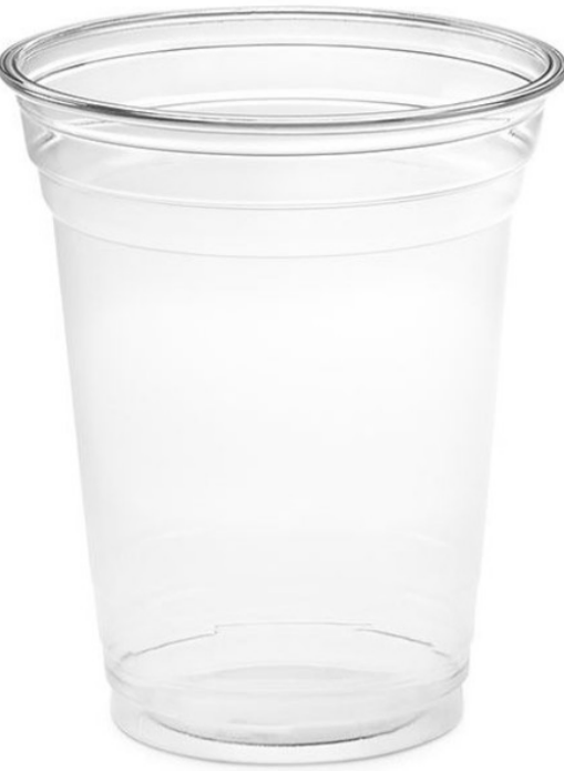 16 oz PET plastic translucent cups 1000 pcs.